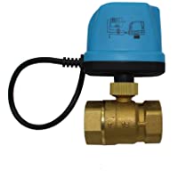 DN 15 DN20 DN25 DN 32 Válvula Motorizada 220V 2 vias Forja de latón valvula esfera Motor del actuador